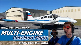 Back Flying A MULTI-ENGINE Piper Seminole | Engine Failures Galore | PA44-180