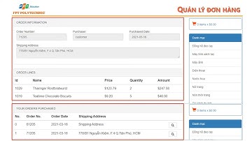 LẬP TRÌNH JAVA #6 BÀI 8 9 ĐẶT HÀNG VÀ QUẢN LÝ ĐƠN HÀNG