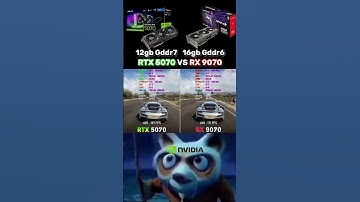 Rx 9070 vs Rtx 5070 #pc #pcgaming #comparison #nvidia #amd #gpu #pcbuilding #computerhardware