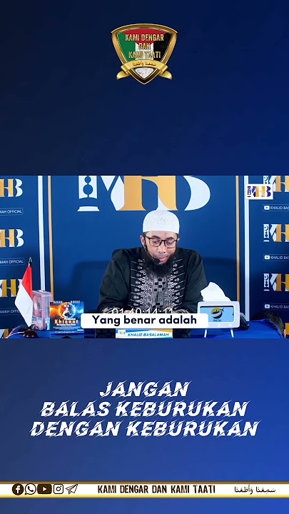 Jangan Balas Keburukan Dengan Keburukan - Ustadz Dr.Khalid Basalamah