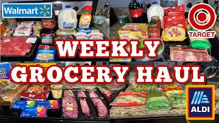 $265 GROCERY HAUL WITH PRICES | ALDI, TARGET \& WALMART