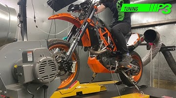 KTM 690 SMC R Full Custom ECU mapping, K&N air filter, Akrapovic Full race exhausts, P3 tuning