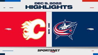 NHL Highlights | Flames vs. Blue Jackets - December 9, 2022