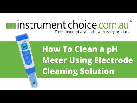 How To Clean A pH Meter Using Electrode Cleaning Solution