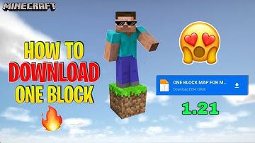ONE BLOCK Map For MCPE 1.21 🔥 | ONE BLOCK Minecraft Pe 1.21 MediaFire link 🖇️