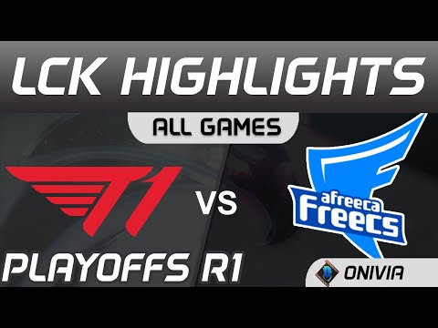 T1 vs AF Highlights ALL GAMES Round1 LCK Summer Playoffs 2020 T1 vs Afreeca Freecs by Onivia