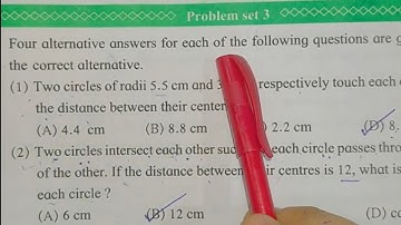 Circle Class10 Problem Set 3 Geometry Maths 2 Explanation in Hindi