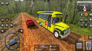 Bus Sekolah Jadul Offroad Oleng Di Jalan Tanah Mod Bussid - Bus Simulator Indonesia screenshot 2