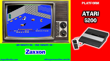 (one minute of) Zaxxon, Atari 5200, Sega, 1984
