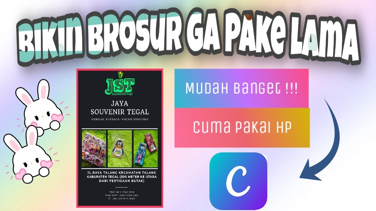  CARA  MEMBUAT  BROSUR FLYER  DENGAN APLIKASI CANVA YouTube