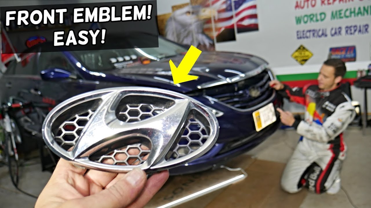 How To Remove Hyundai Front Emblem
