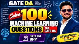 Solve 100 Machine Learning Questions for GATE Data Science | GATE DA DPP