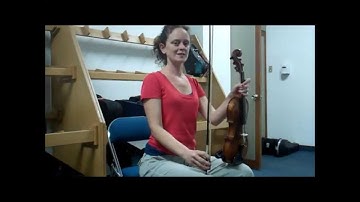Violin/Viola Skill #23: Seated rest position with the bow