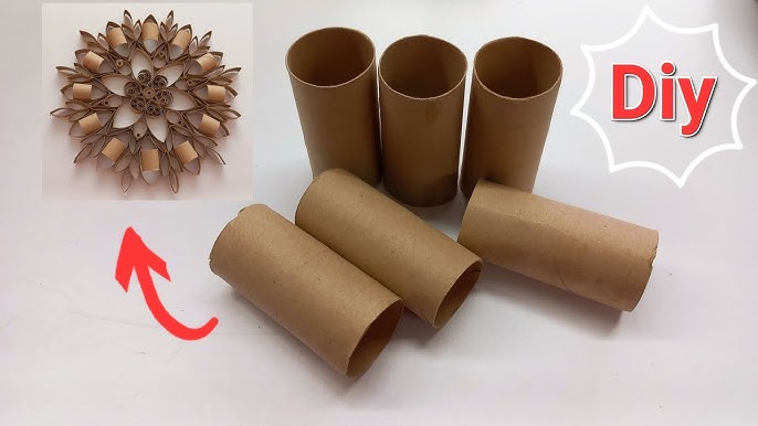 Toilet Paper Roll Wall Decoration