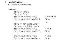 Strings in JAVA