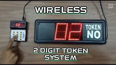 Wireless token display system
