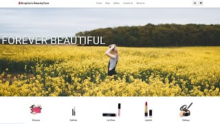 Beauty Care Website Template Full Responsive screenshot 2