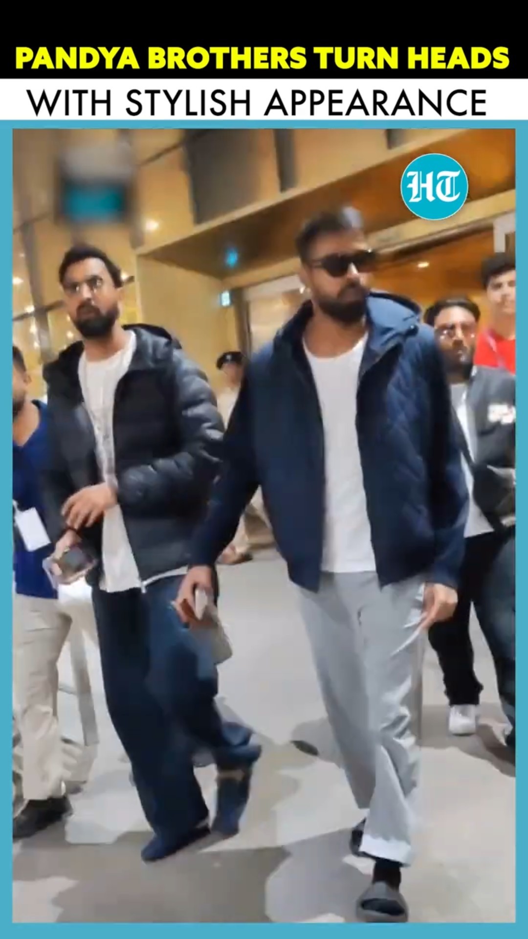 Hardik \u0026 Krunal Pandya Wow Fans With Trendy Airport Look  #ytshorts