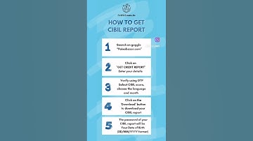 How to get CIBIL report | CIBIL Score | CIBIL | cibil report kaise nikale @settleloans