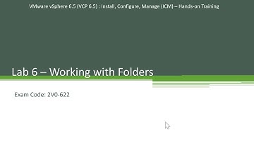 6. Creating Folders in vCenter - Step by Step - Hands-on Series - VCP 6.5 - Exam 2V0-622