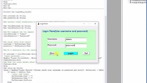 Coded Login and Log Out Tutorial on VB 6.0 | With source code