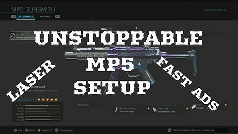 NEW OVERPOWERED MP5 CLASS! BEST MP5 SETUP MODERN WARFA WARZONE/MULTIPLAYER