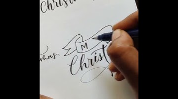 How to write Merry Christmas | Calligraphy Tutorial for Beginners #calligraphytutorial #christmasdiy