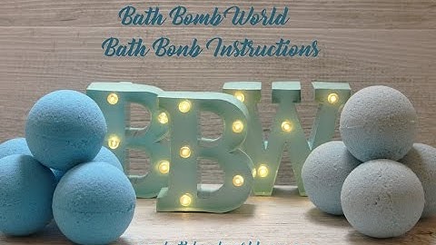 Bath Bomb World Instructions
