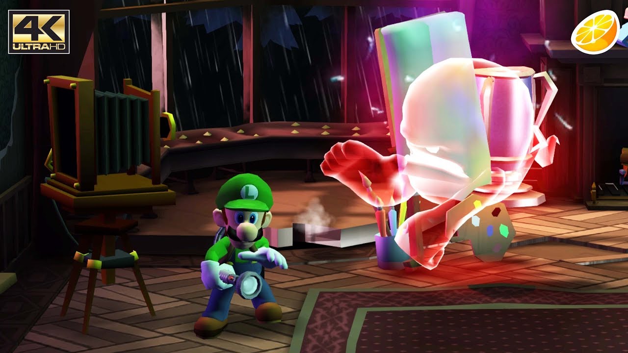 Citra 3DS Emulator - Luigi's Mansion: Dark Moon ingame TOP Only 