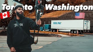 Toronto 🇨🇦to Washington🇺🇸 Road Trip 🏔️ 4000km solo drive |Canada truck driver |