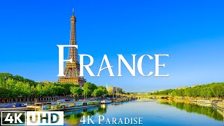 FLYING OVER FRANCE 4K UHD - Relaxing Music With Beautiful Natural Landscape - Amazing Nature