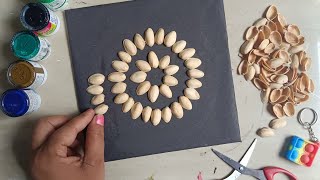 Pista shell wall hanging Craft ideas / Unique wall decor ideas / Home decoration