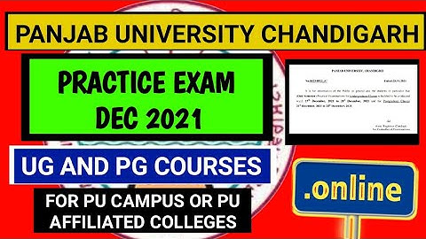 PU PRACTICLE DEC EXAM 2021 CONDUCT ONLINE MODE|PU PRACTICLE DATE-SHEET DEC|PU COLLEGE PRACTICLE EXAM