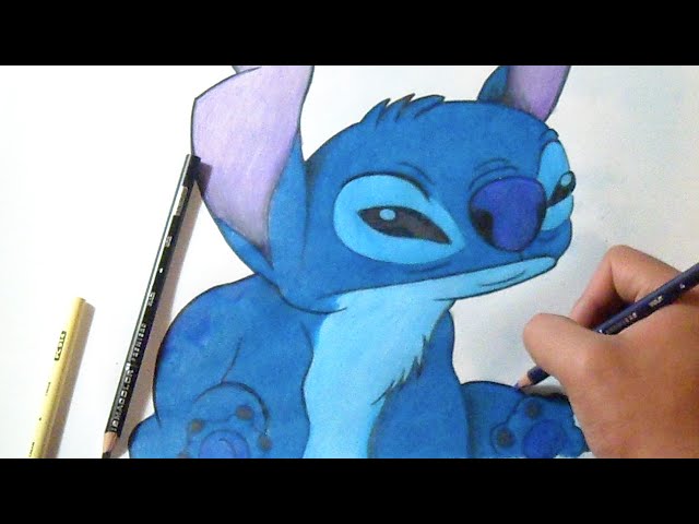 Coloriage Stitch bébé. (Coloriage Stitch)