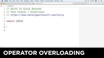 Operator Overloading – Swift in Sixty Seconds