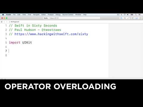 Operator Overloading – Swift in Sixty Seconds