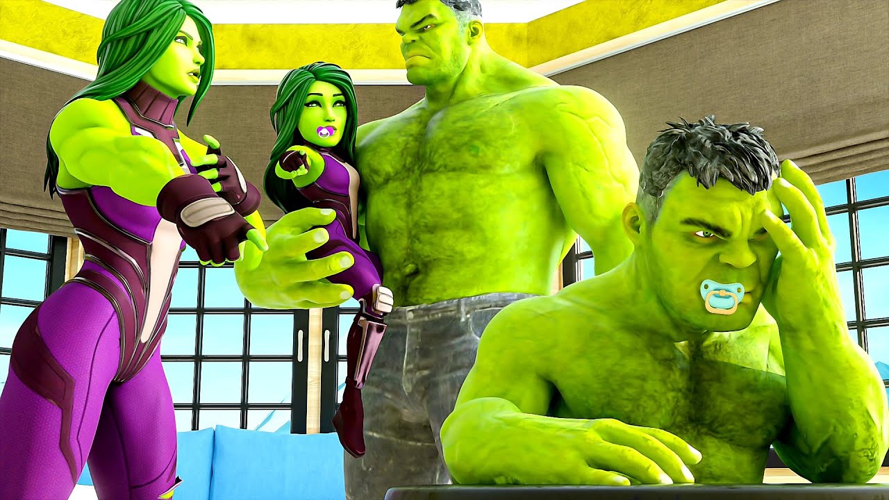BABY HULK'S SISTER GETS him GROUNDED!!.... ( Fortnite Short )