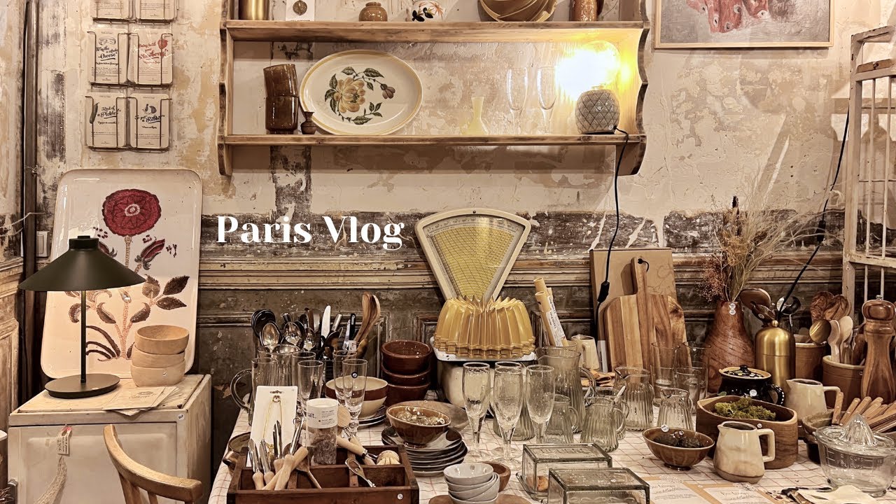 Paris vlog | Typical French Brasserie | French Interior Boutique | North Marais hidden restaurants