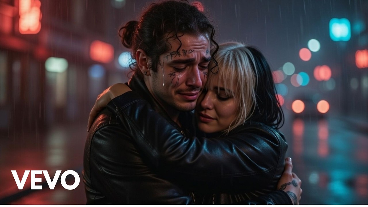 Post Malone Ft. Sia - Cry In Silence (Emotional Ai Song Lyrics Video)