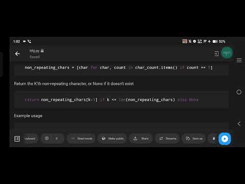 Python Program to Find K'th Non-Repeating Character Using List Comprehension and OrderedDict