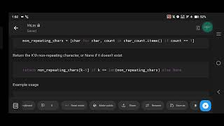 Python Program to Find K'th Non-Repeating Character Using List Comprehension and OrderedDict