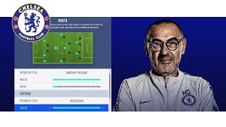 FIFA 19 CHELSEA MAURIZIO SARRI CUSTOM TACTICS 4-3-3 HD