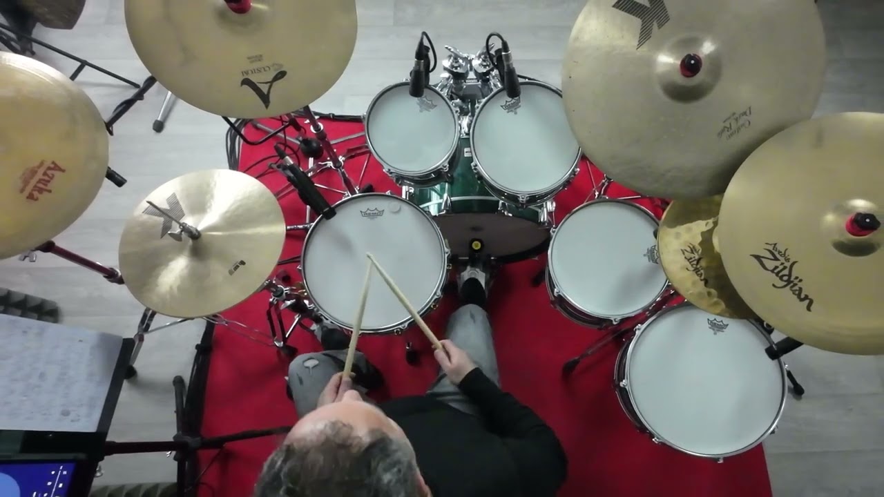Vinnie Colaiuta - I'm tweeked /Attack of the 20lb Pizza - drum cover by Teddy Schifano