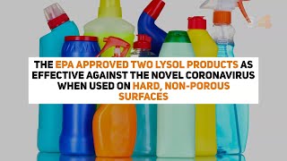 EPA approves 2 Lysol products against COVID-19