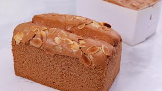 不塌腰，不回缩的巧克力金枕蛋糕配方来啦，无泡打粉，一次成功 ｜Never Buy Chocolate Loaf Cake Again Once You Know This Recipe!