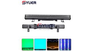 YUER™ 192x0.2W RGB + 96X2W White Strobe Light Horse Wash Effect DMX512 Sound Control For DJ Disco