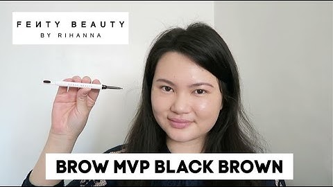 Fenty Beauty By Rihanna Brow MVP Black Brown Review + Demo | Tracey Violet