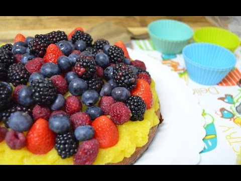 Video: Pastel Con Crema De Naranja Y Frutos Del Bosque