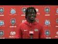 Jermarius Lewis Postgame - UNM vs. Hawai'i (10/21/23)