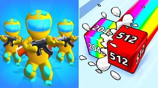 Gun Clash 3D Vs Jelly Run 2048Max Levels Walkthrough Gameplay JE11
